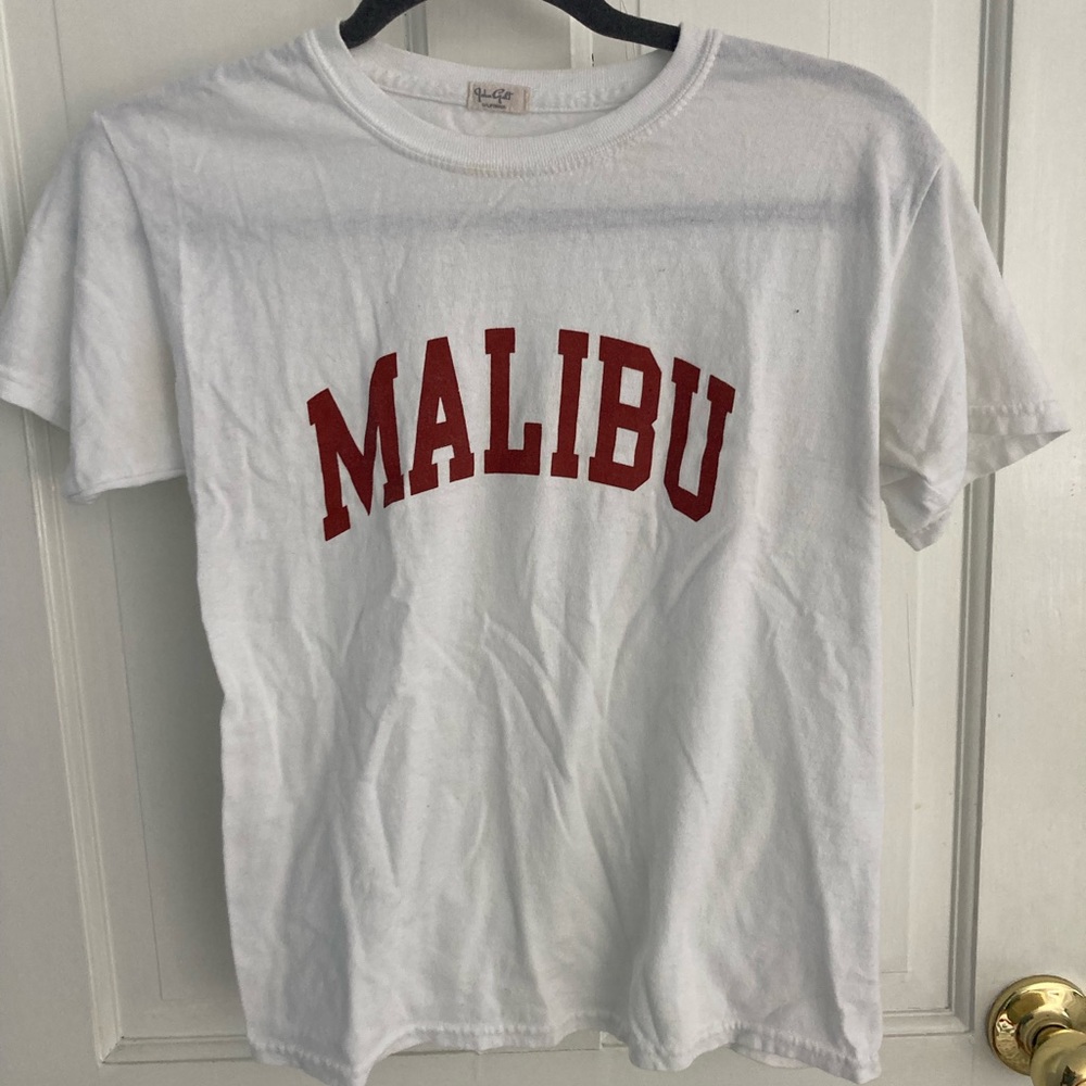Brandy Melville White Malibu T Shirt